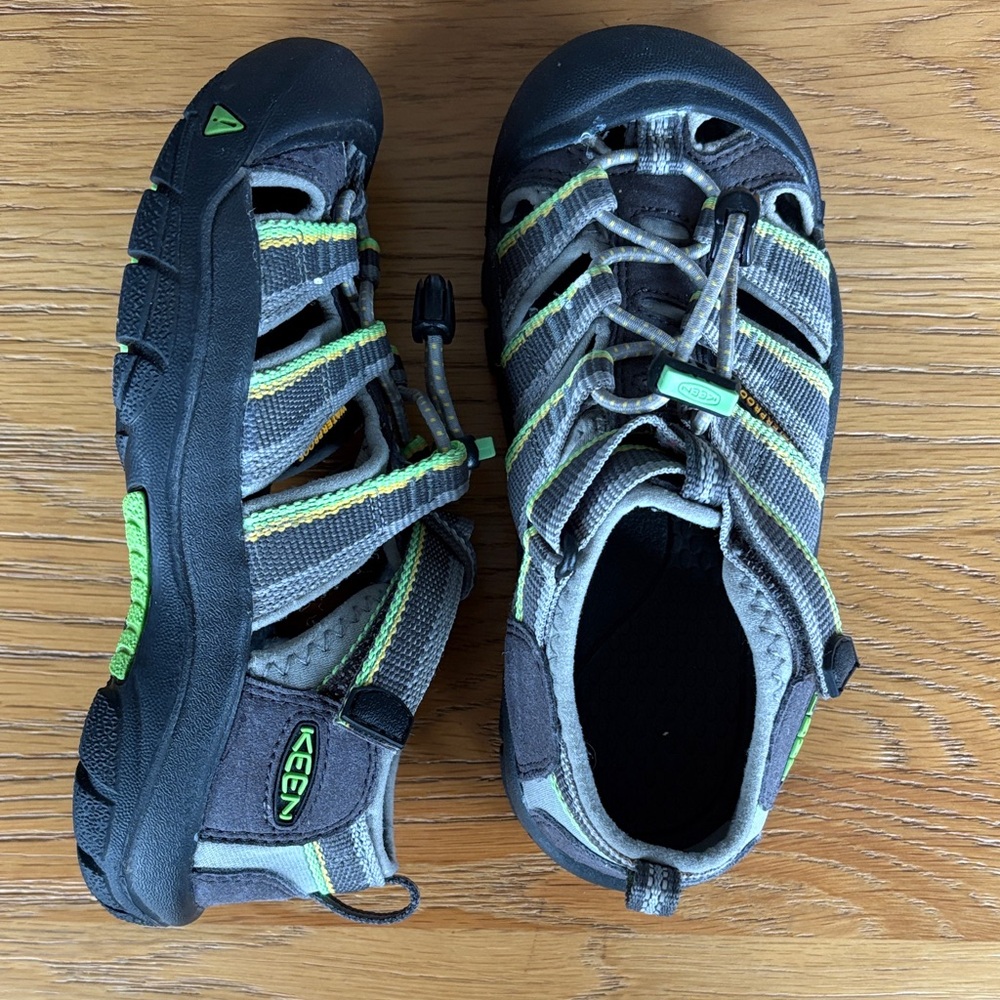 KEEN Kids' Gray and Green Sandals